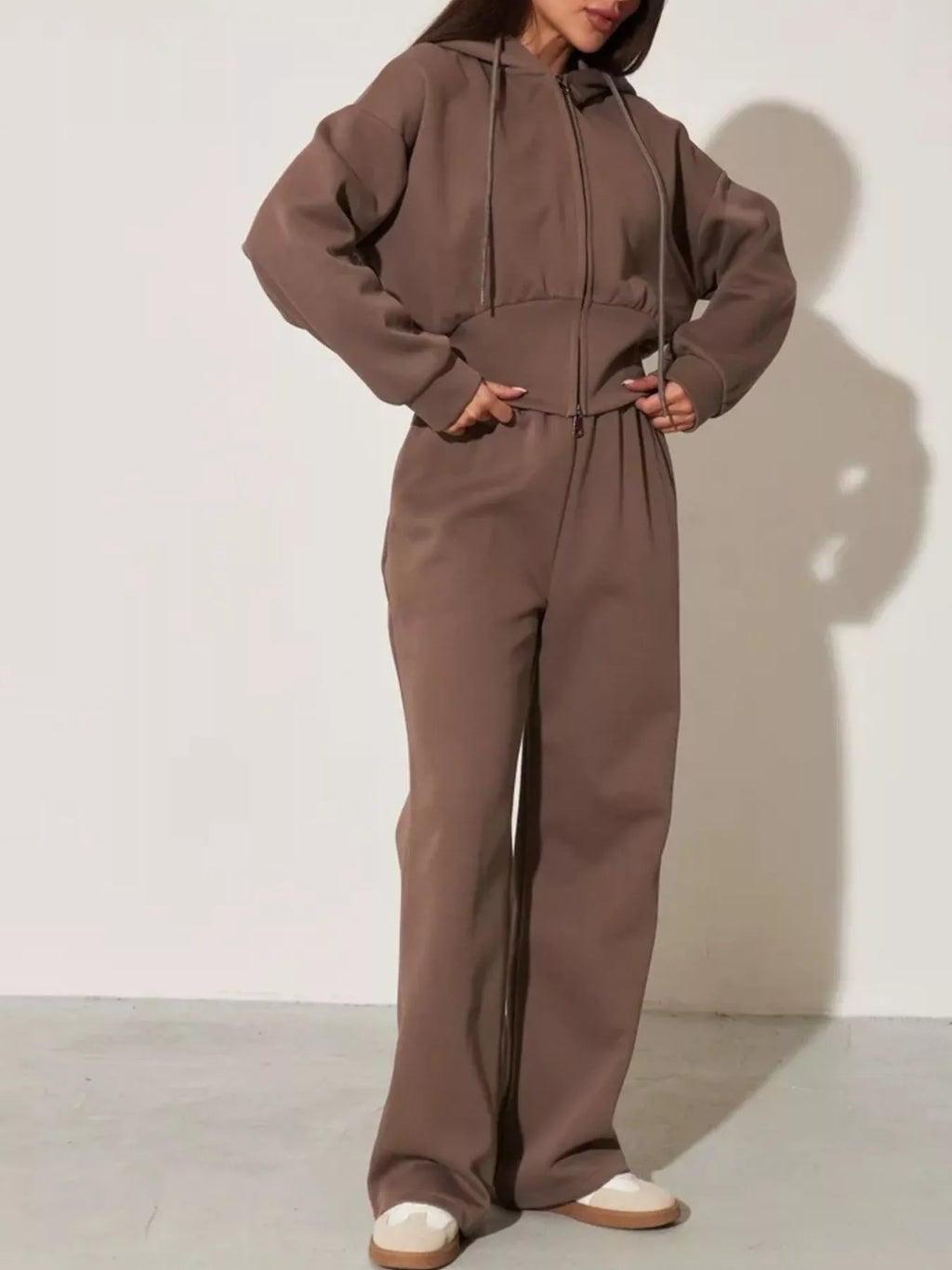 Xandra Hoodie & Wide-Leg Trouser Set