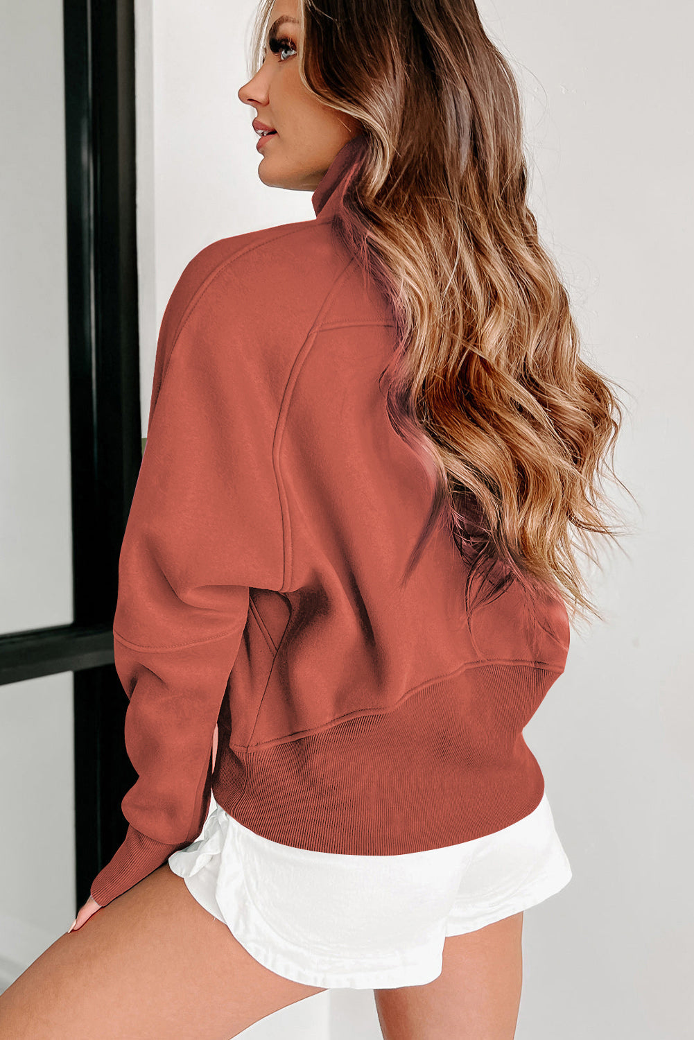 Tamsin Thumb-Hole Zip Sweatshirt