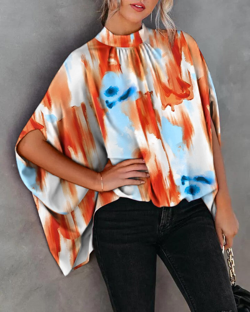 Farah Doll-Sleeve Print Blouse