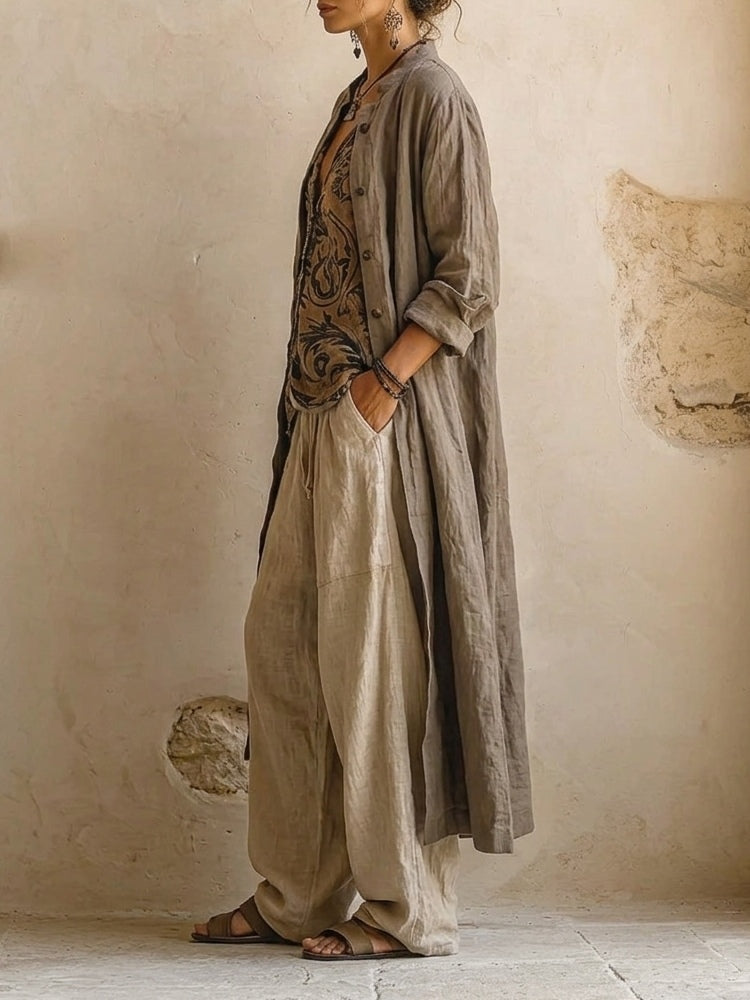 Ithaca Three-Piece Linen Set