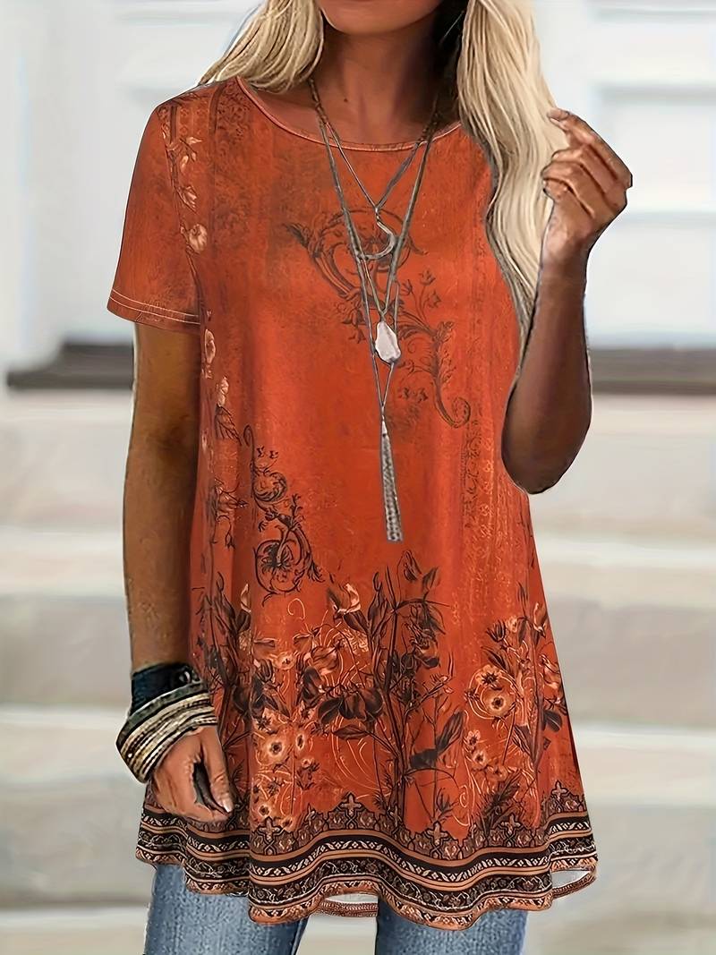 Abhishani Floral Loose-Fit T-Shirt