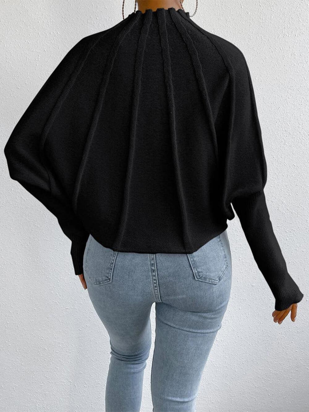 Simone Relaxed Dolman-Sleeve Sweater