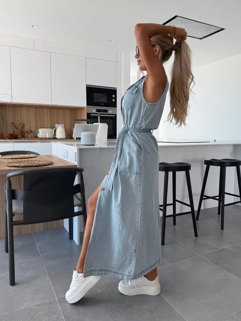 Isabelle Maxi Denim Dress