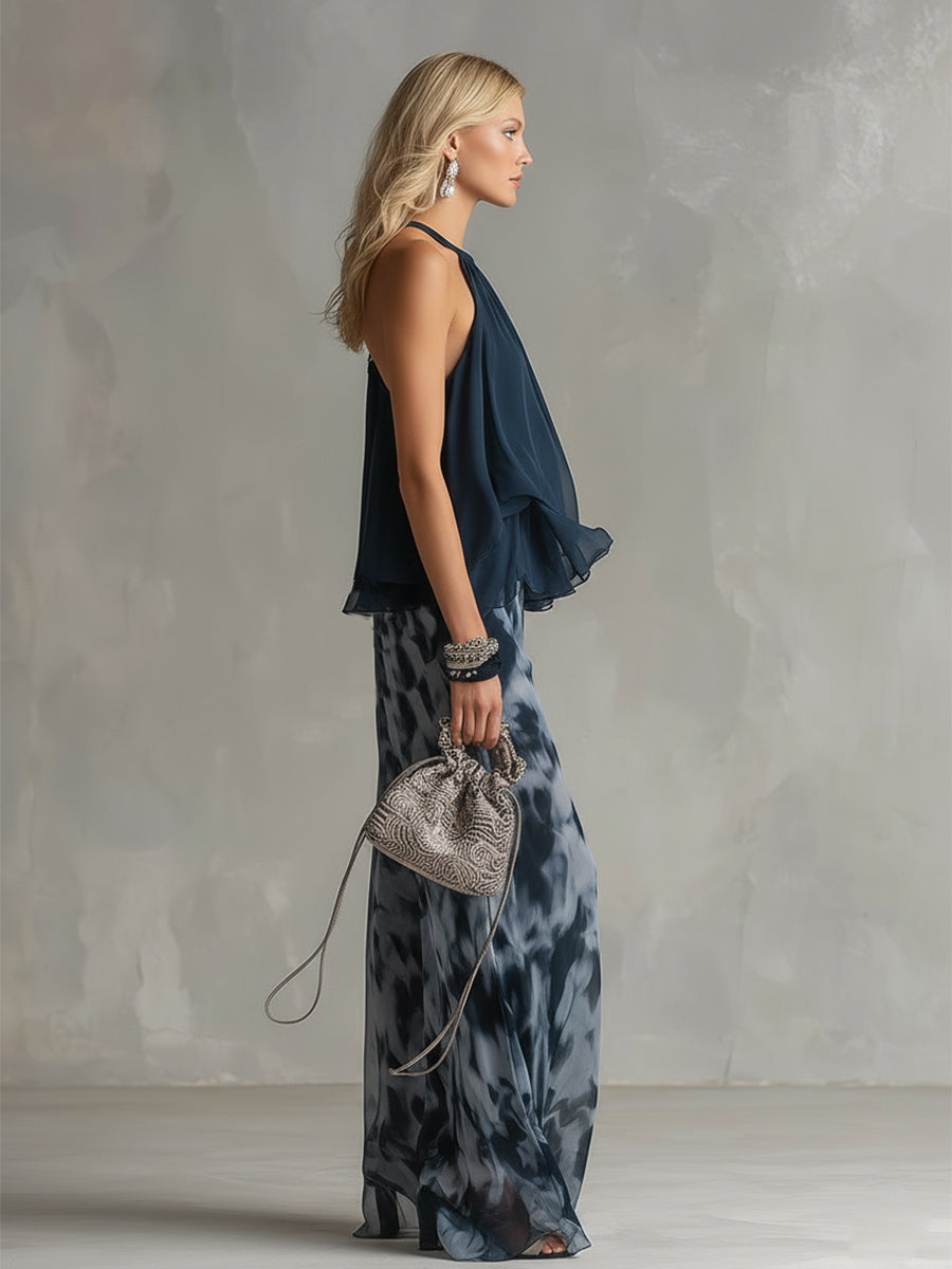 Cataleya Off-Shoulder Trouser Set