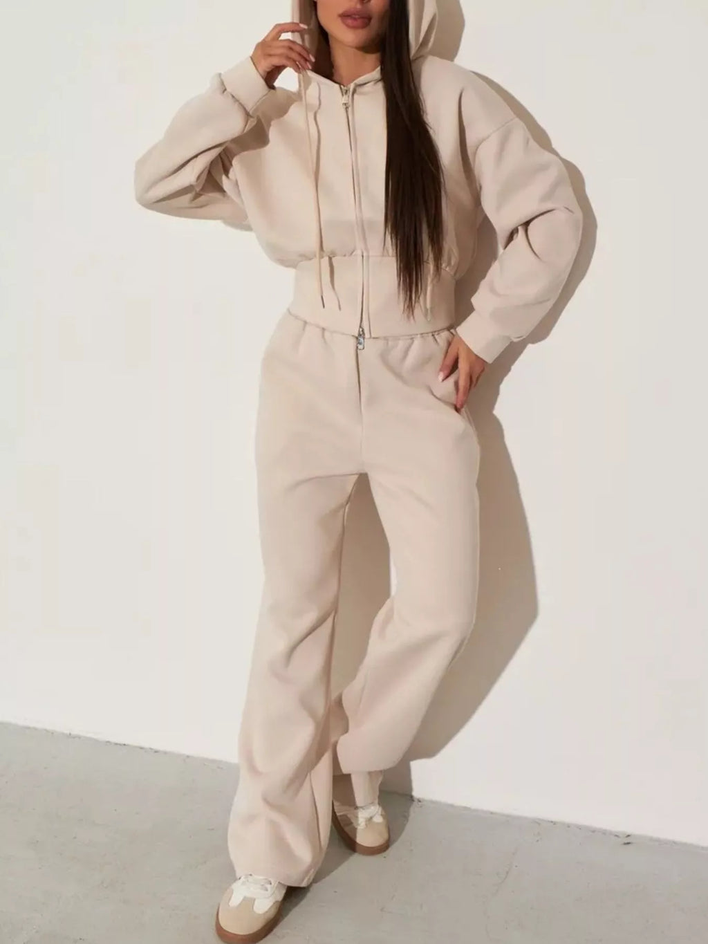 Xandra Hoodie & Wide-Leg Trouser Set