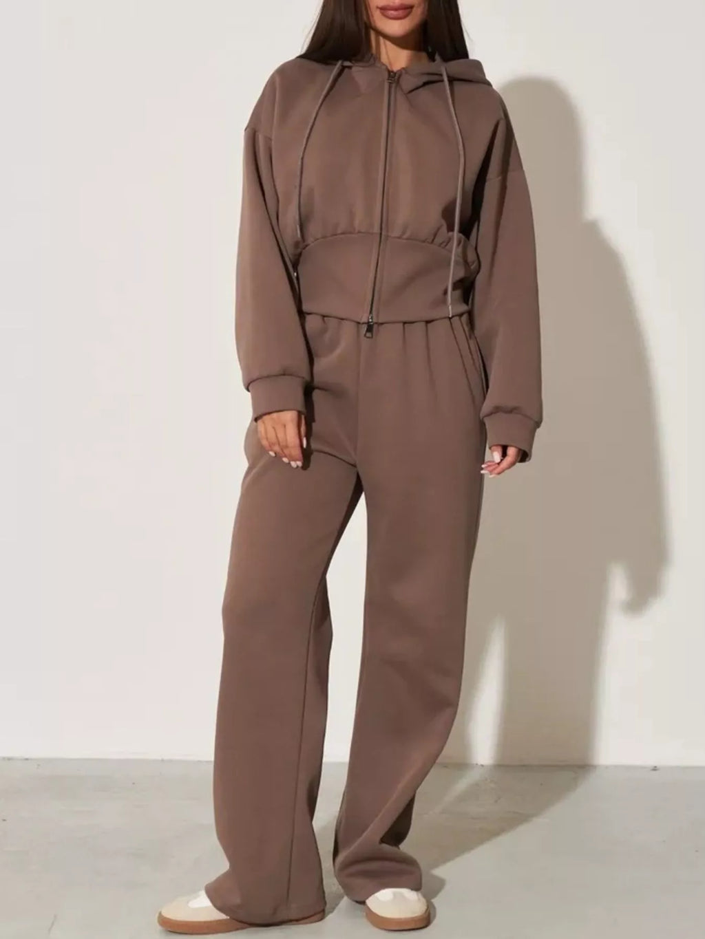 Xandra Hoodie & Wide-Leg Trouser Set