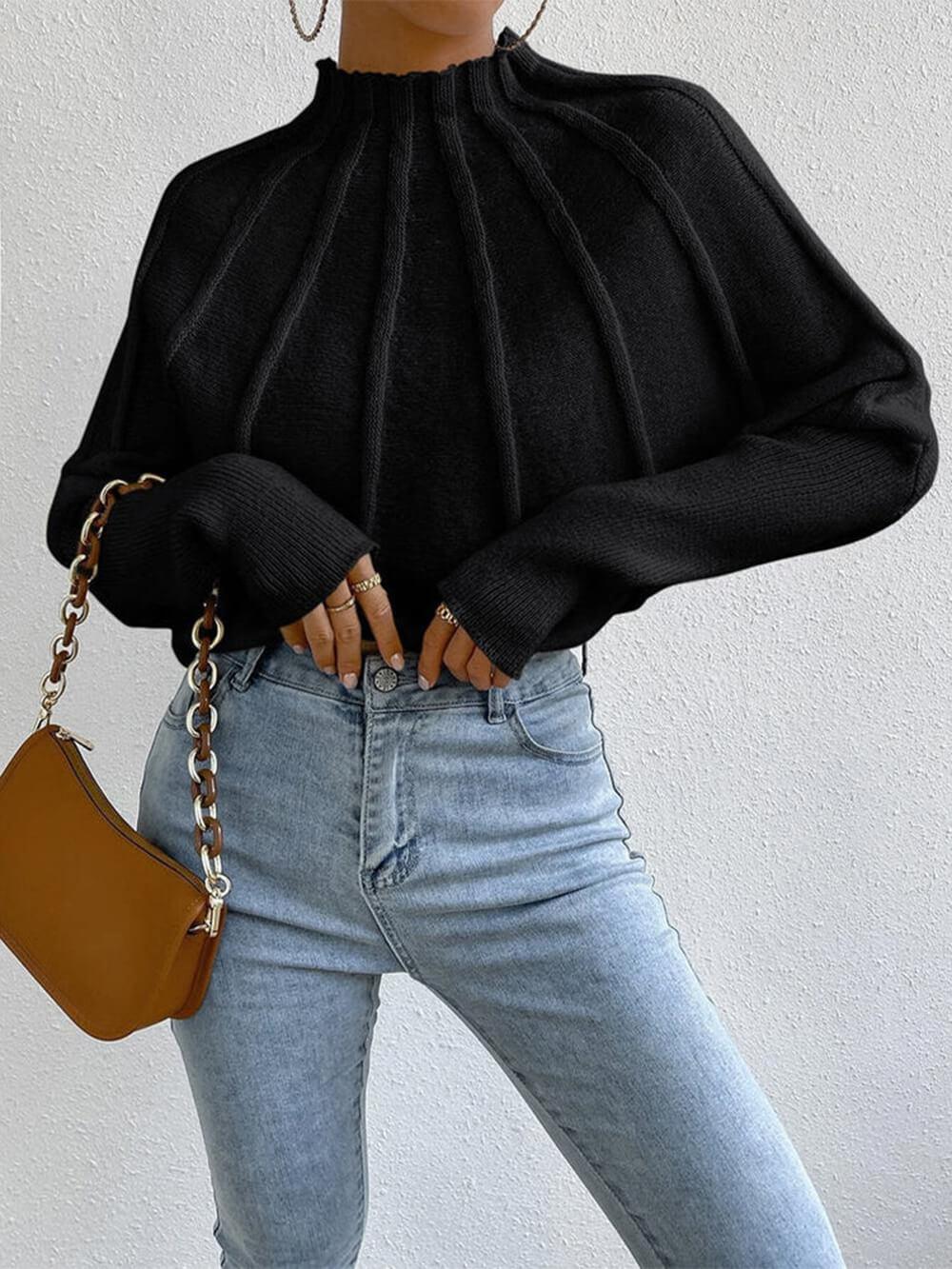 Simone Relaxed Dolman-Sleeve Sweater