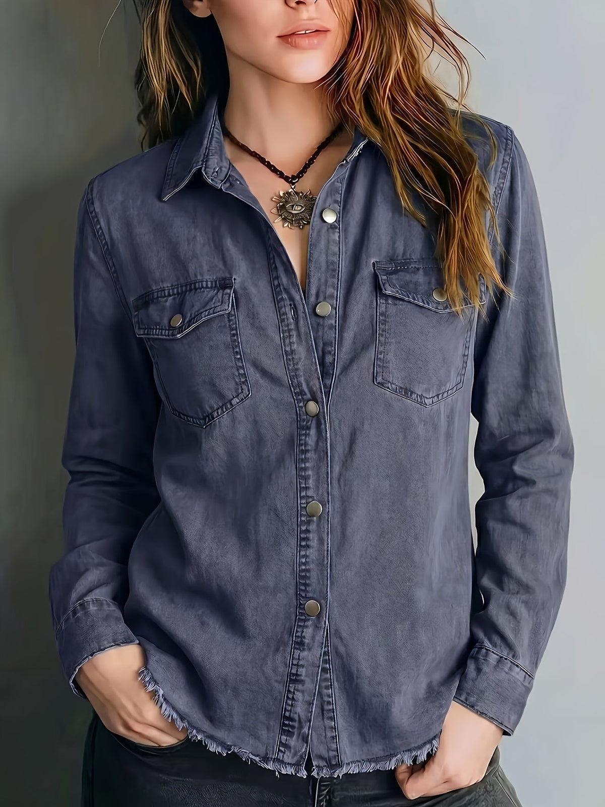 Blazka Button-Front Pocket Shirt