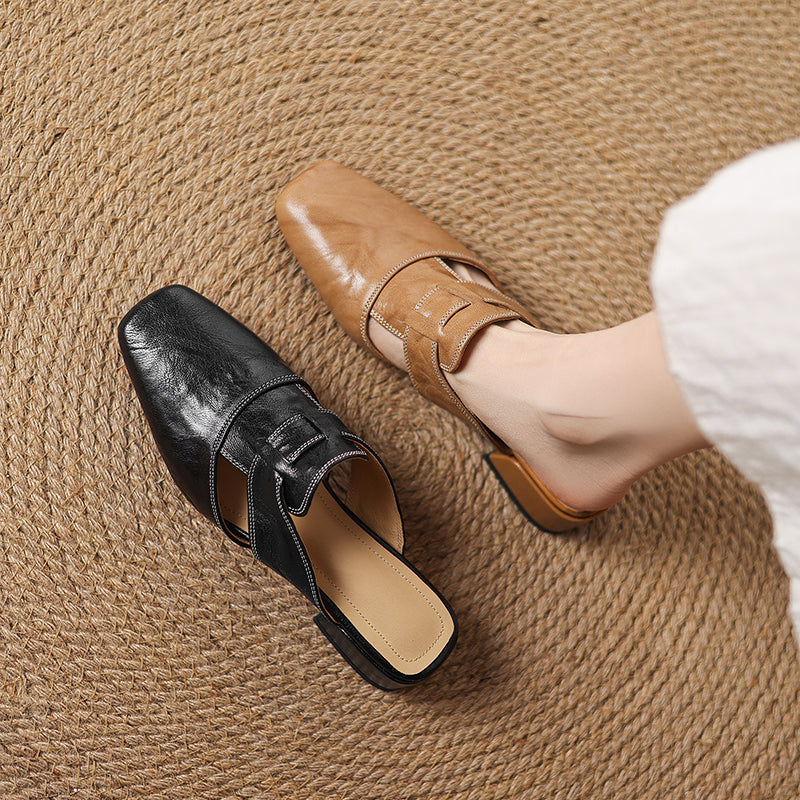 Sierra Genuine Leather Mules