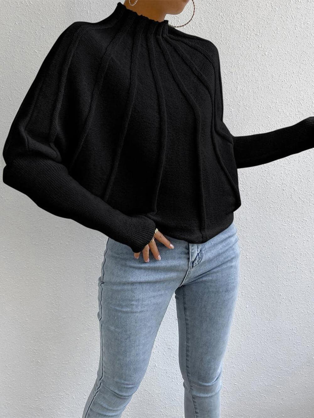 Simone Relaxed Dolman-Sleeve Sweater