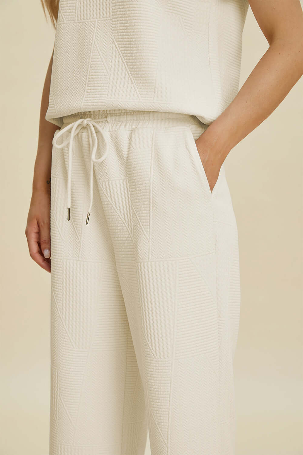 Delia Collared Short-Sleeve Two-Piece Set