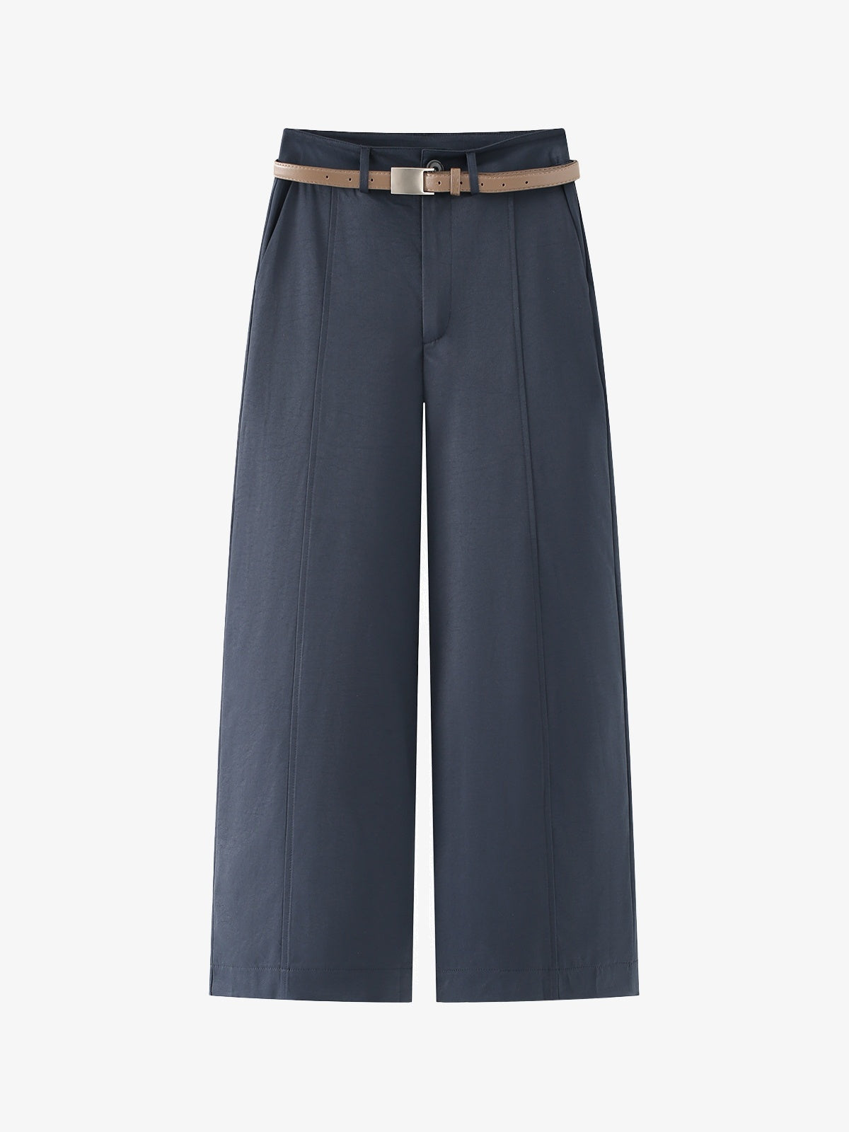 Livia Belted Straight-Leg Trousers