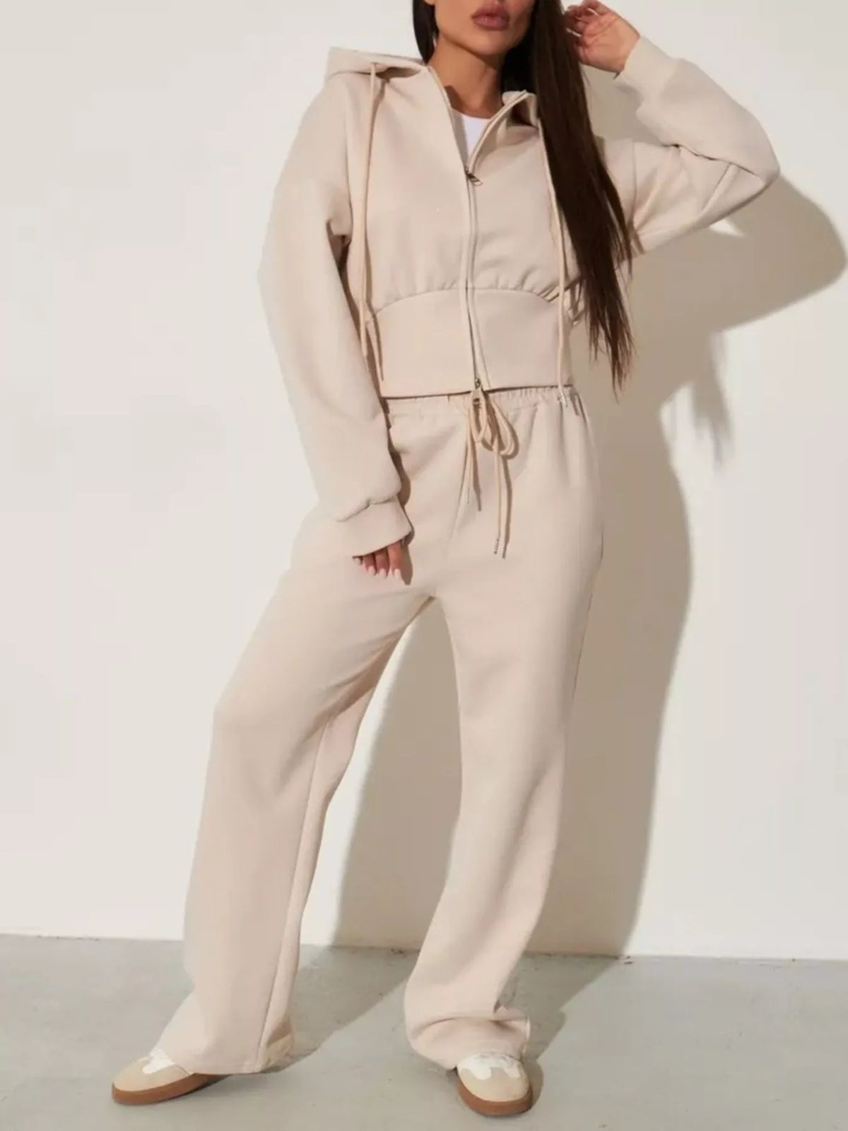 Xandra Hoodie & Wide-Leg Trouser Set
