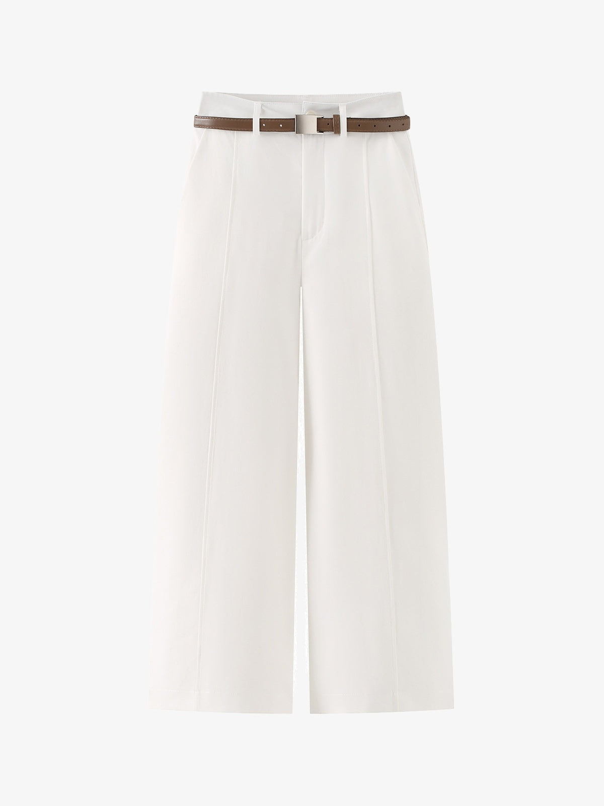 Livia Belted Straight-Leg Trousers