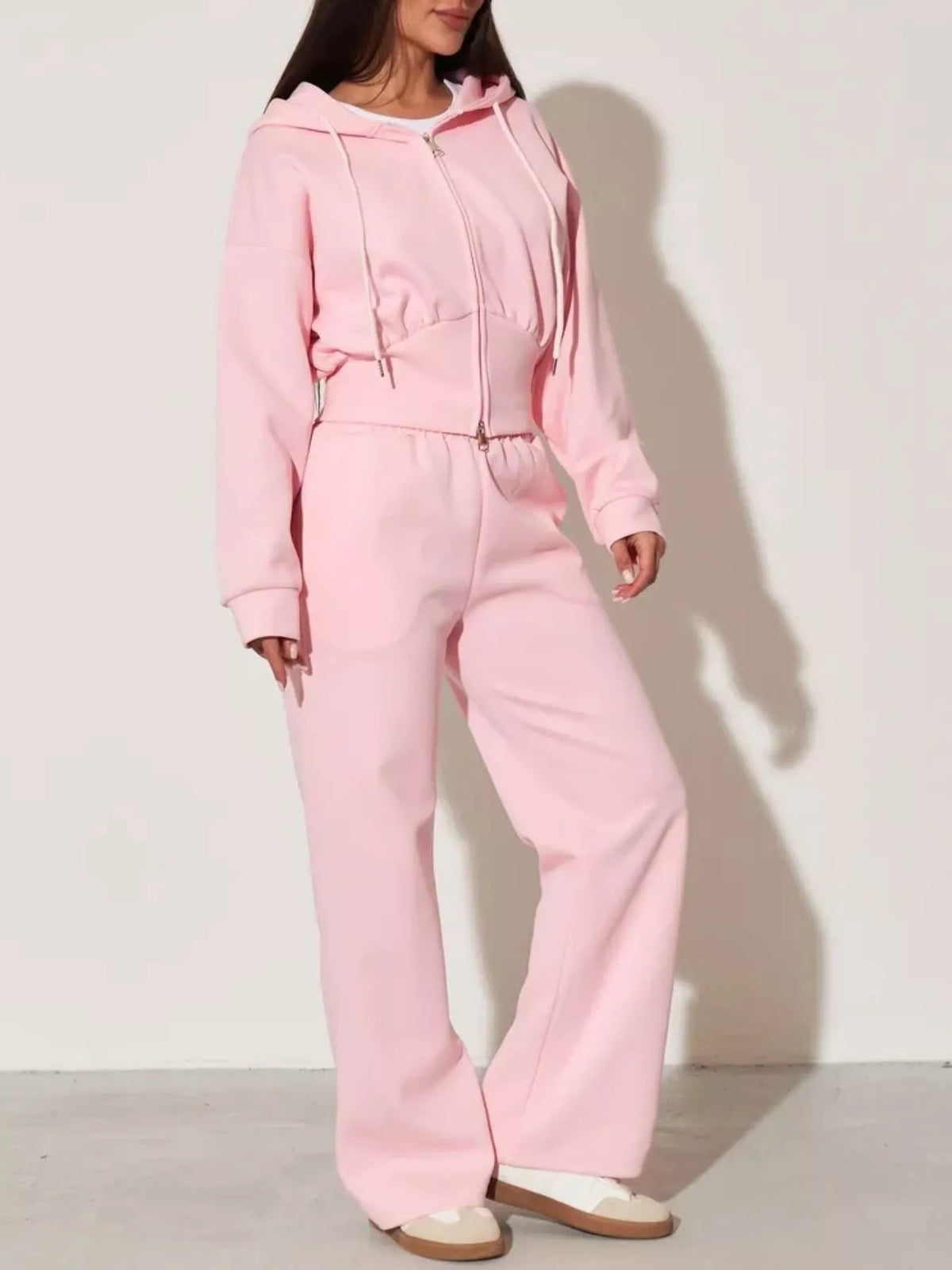 Xandra Hoodie & Wide-Leg Trouser Set
