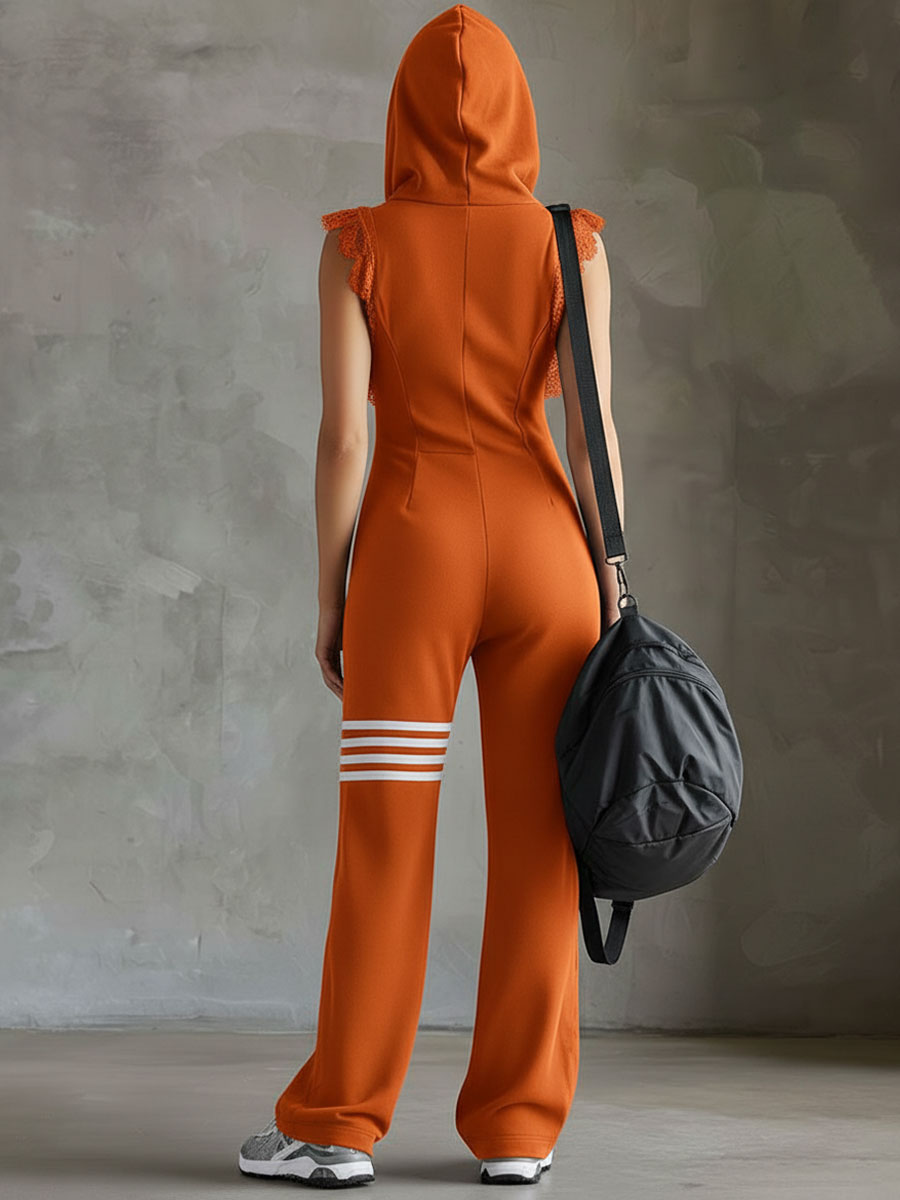 Giada Retro Striped Hoodie Set