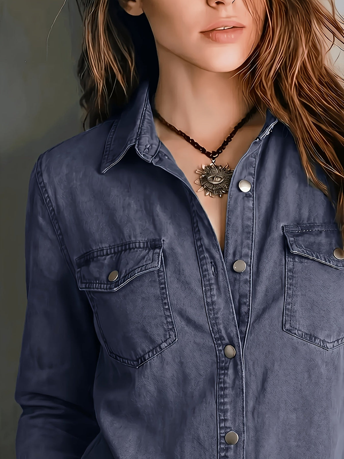 Blazka Button-Front Pocket Shirt