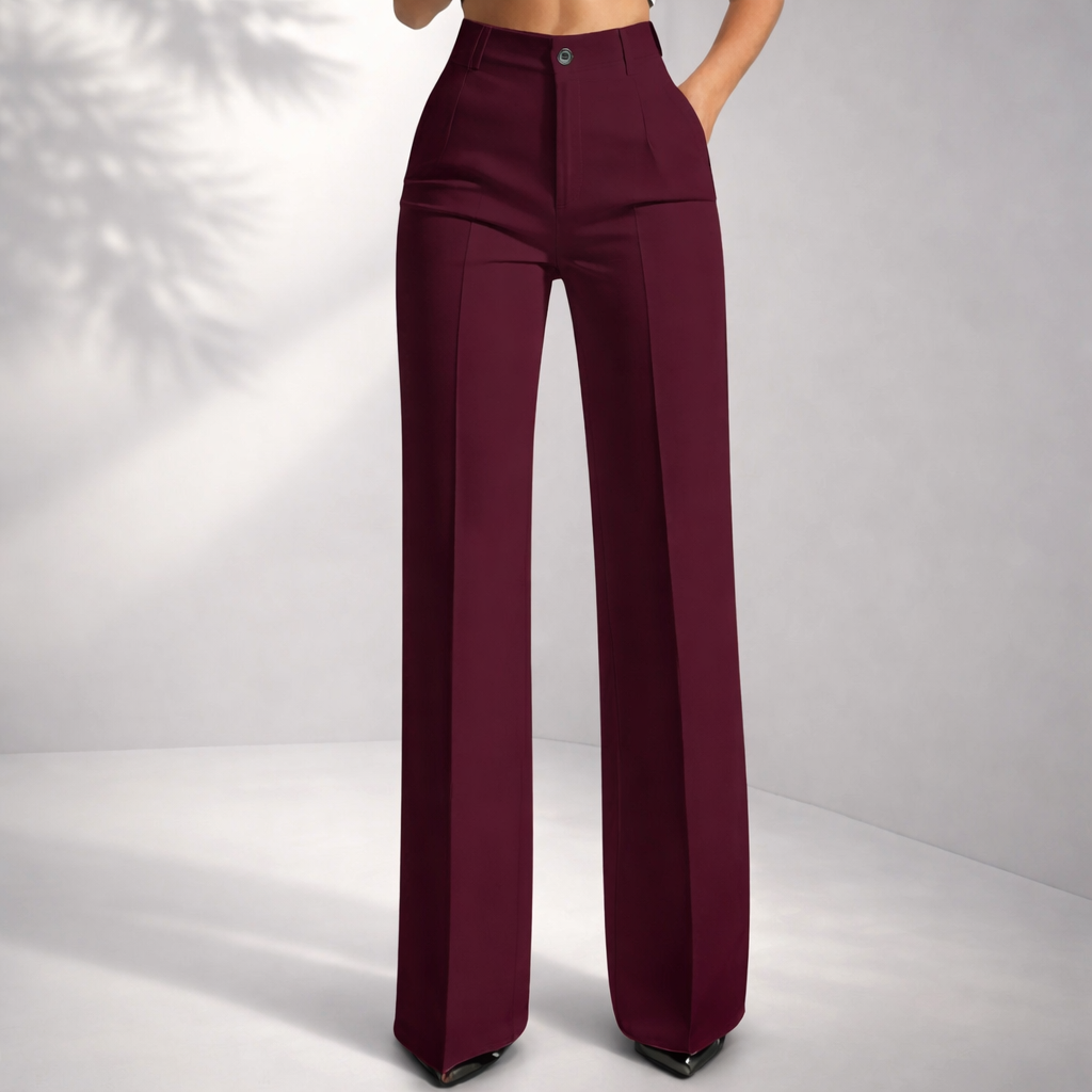 Waverly High-Waist Tailored Trousers
