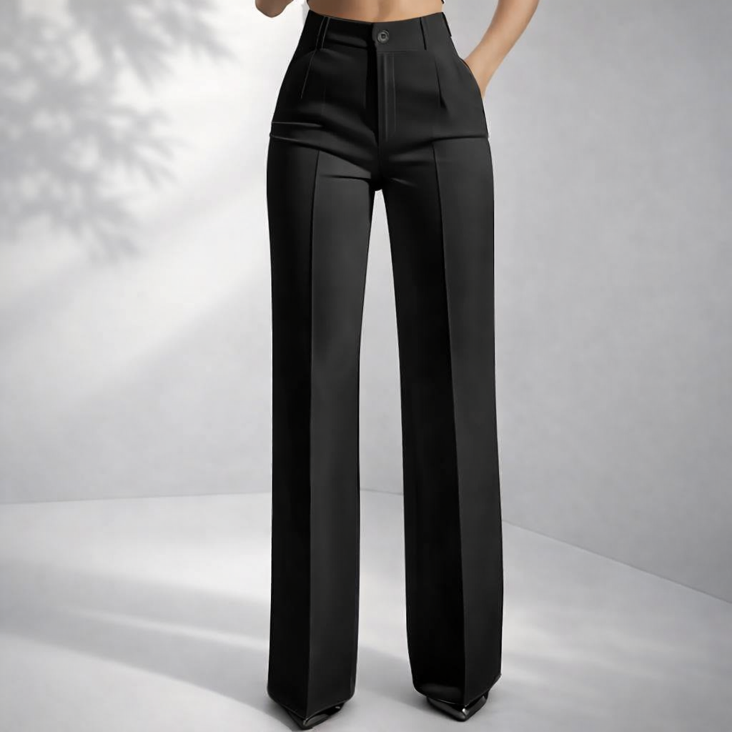 Waverly High-Waist Tailored Trousers