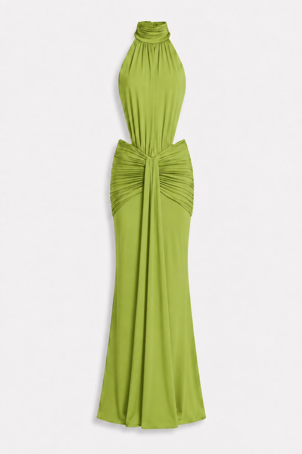 Silvia Halter Cut-Out Maxi Dress