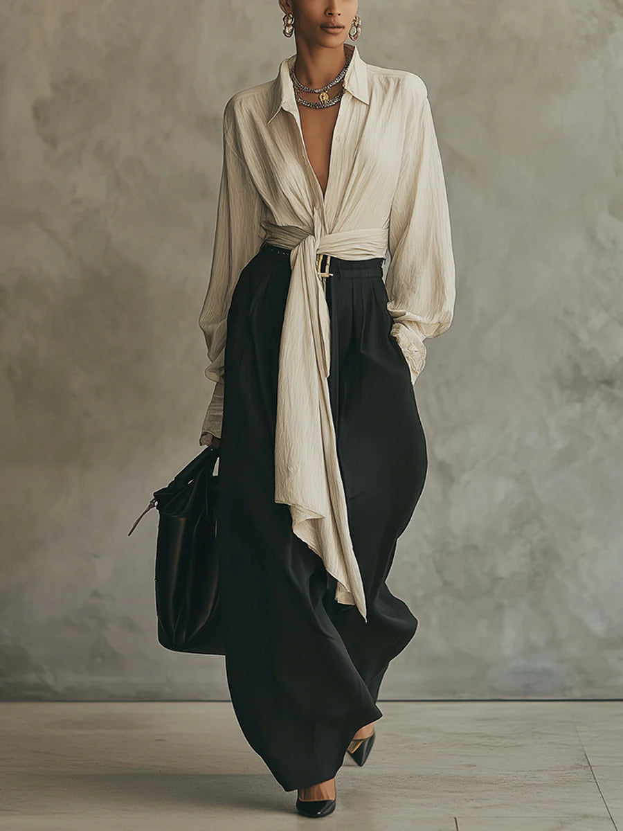 Sienna Bow Trouser Set