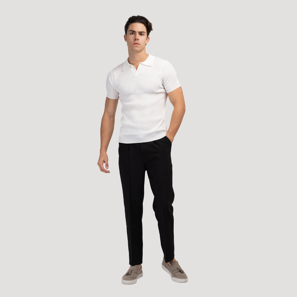Chester Textured Knit Polo