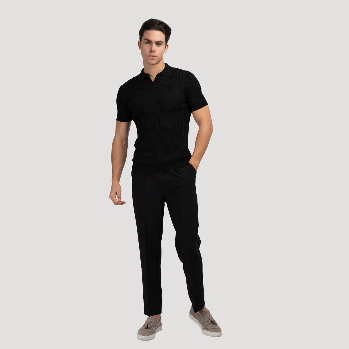 Chester Textured Knit Polo