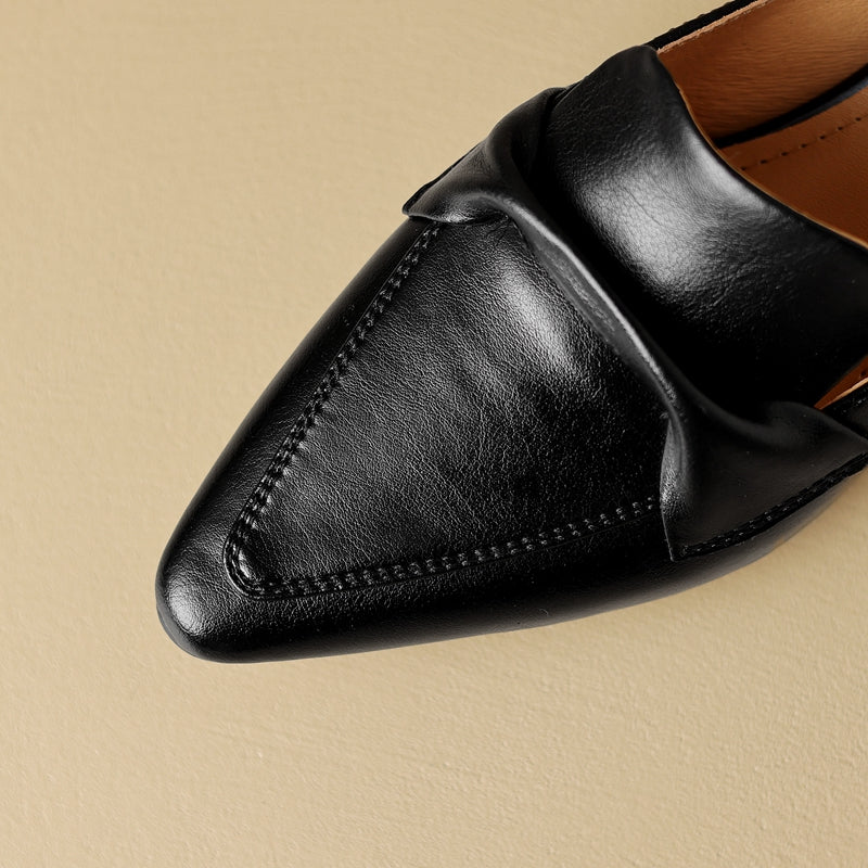 Katrina Leather Mule Loafers