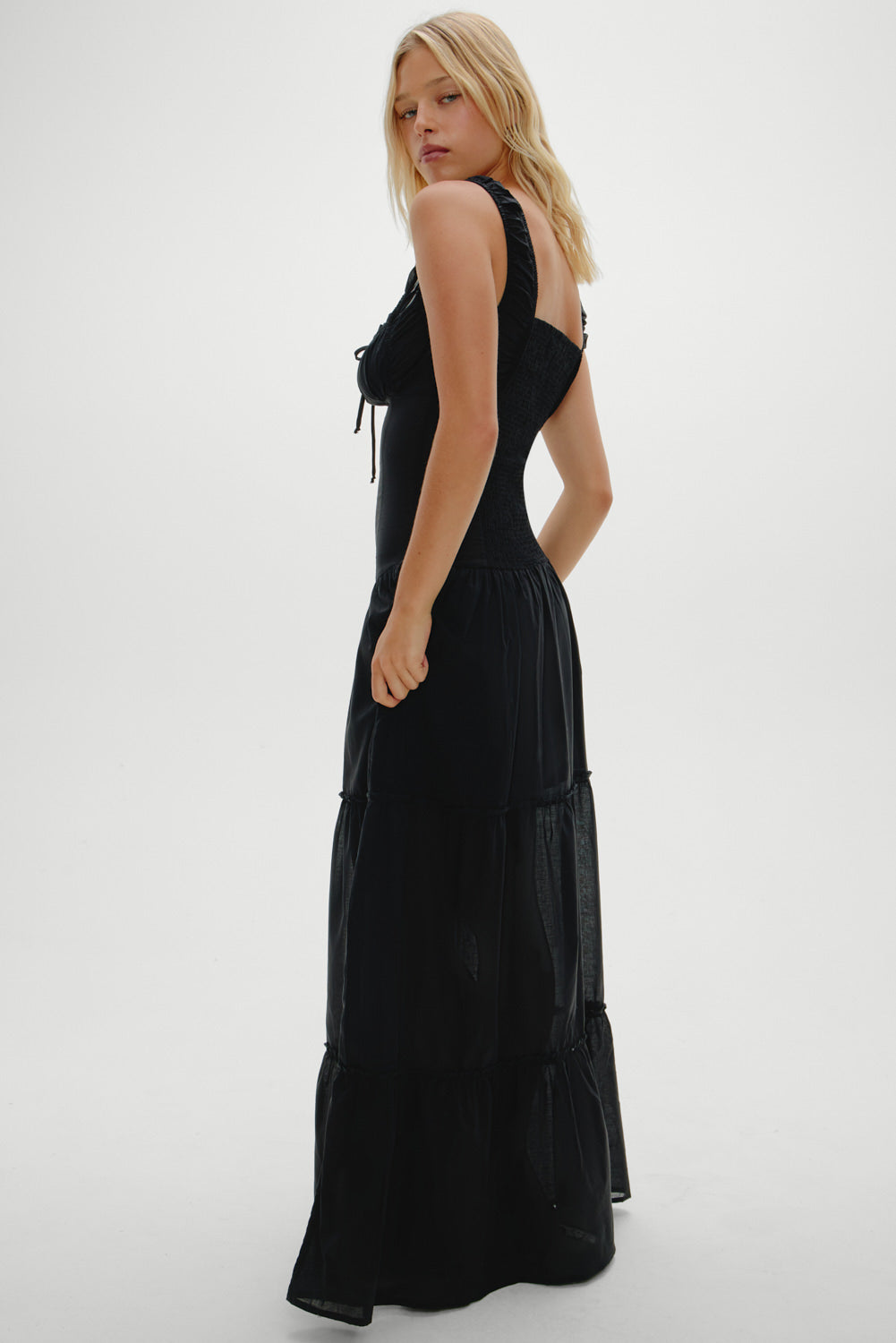 Charlotta Ruffle Prairie Maxi Dress