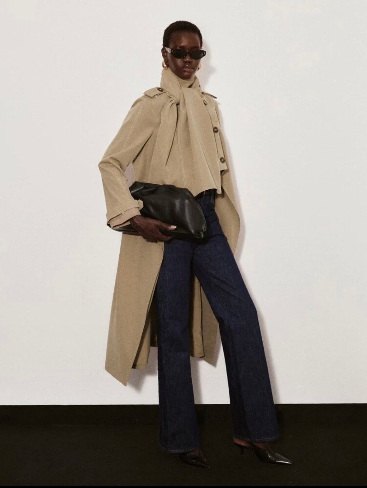 Fia Belted Long Trench Coat