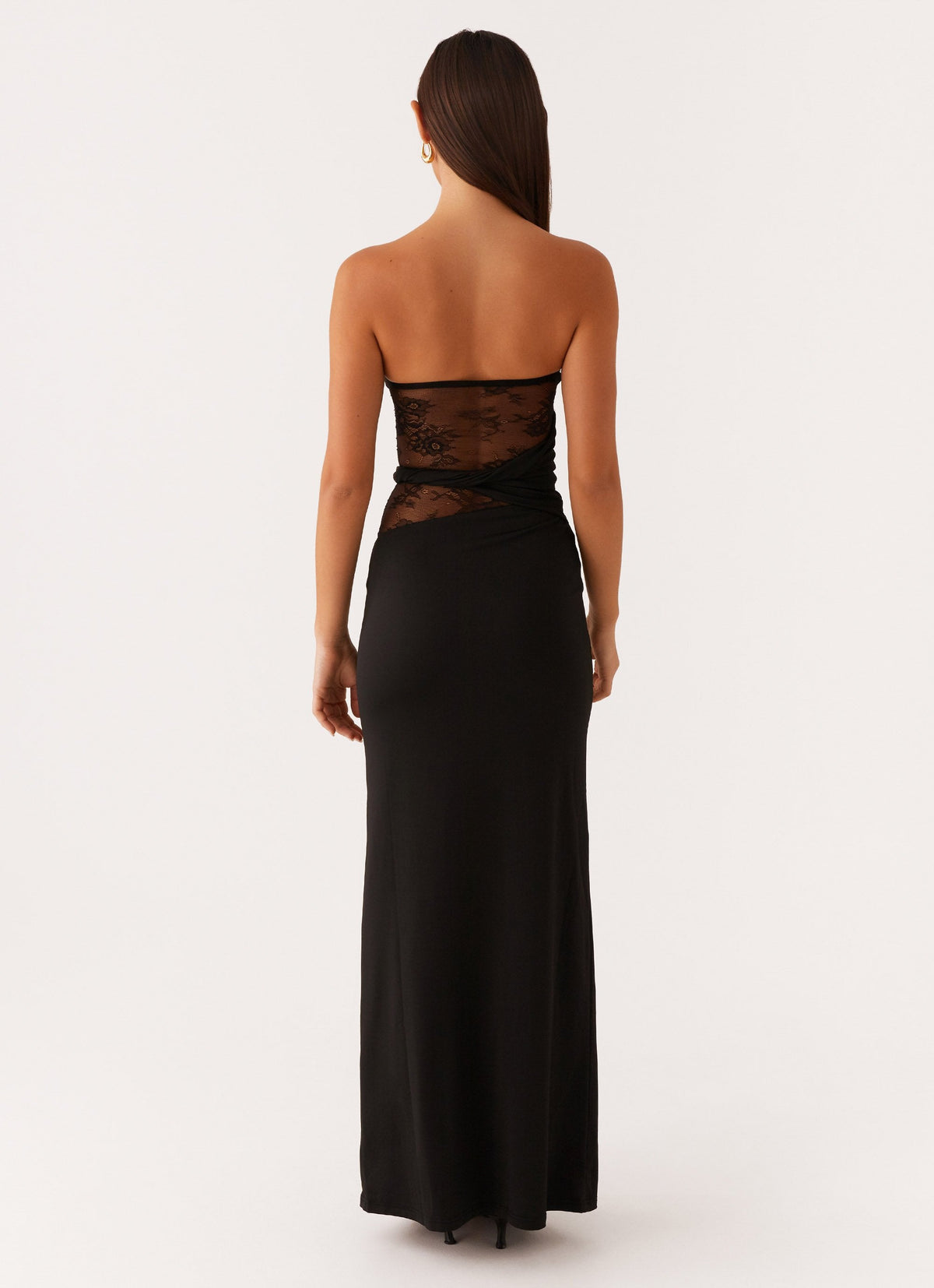 Kassia Strapless Lace Maxi Dress