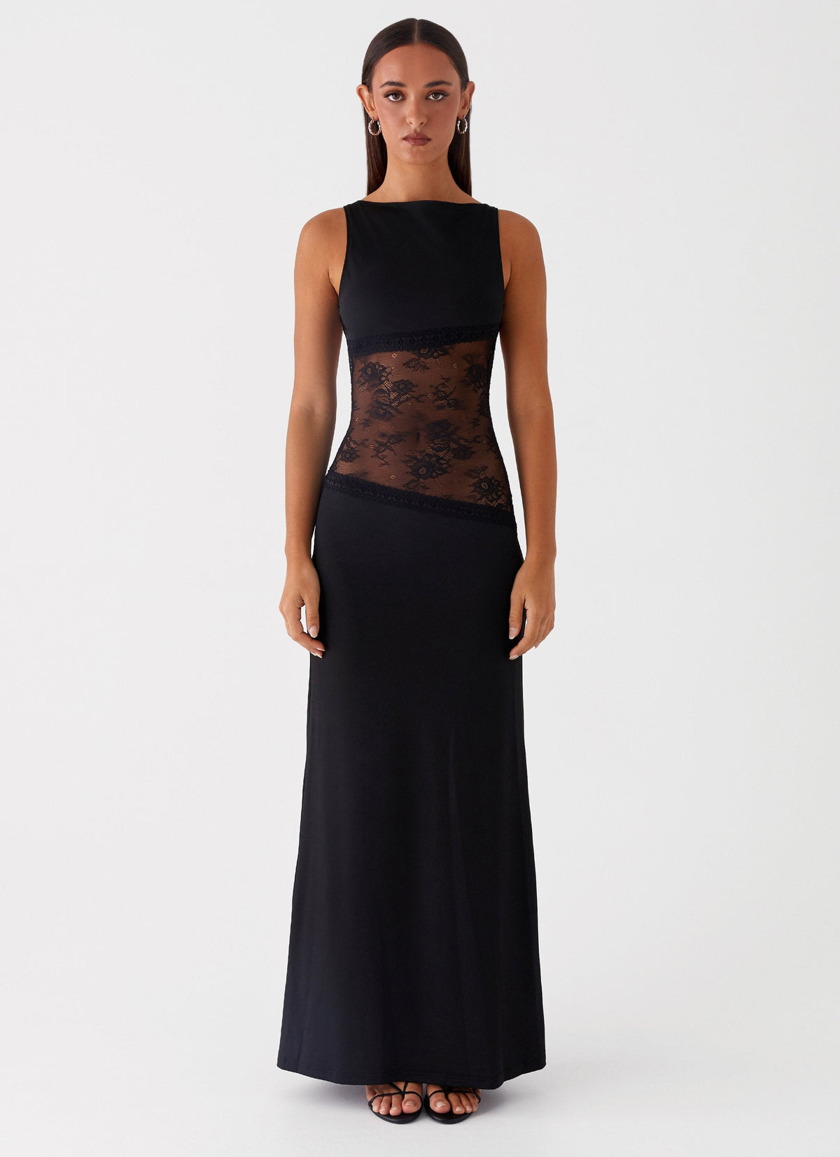 Livia Jersey Low-Back Maxi Dress