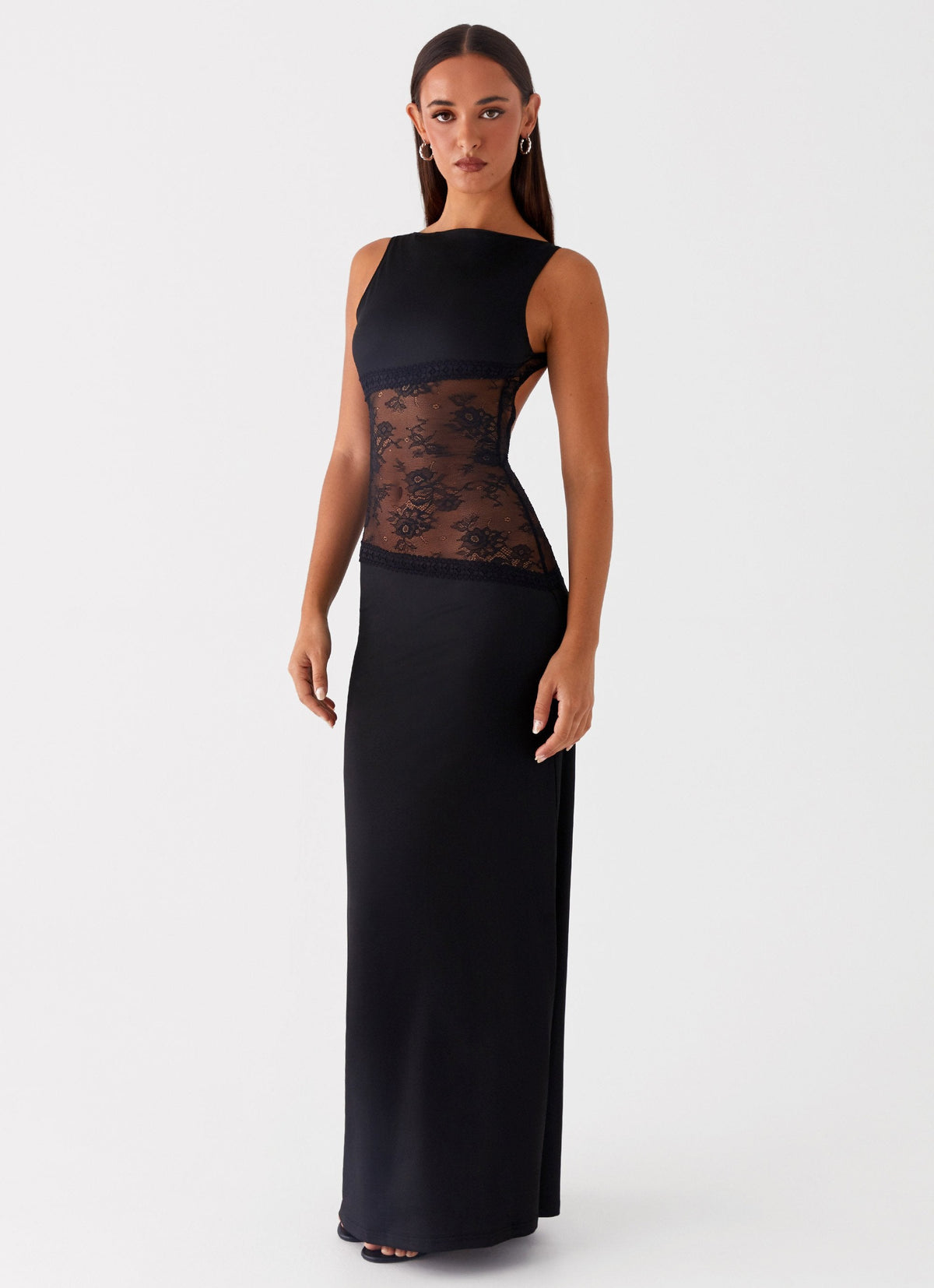 Livia Jersey Low-Back Maxi Dress