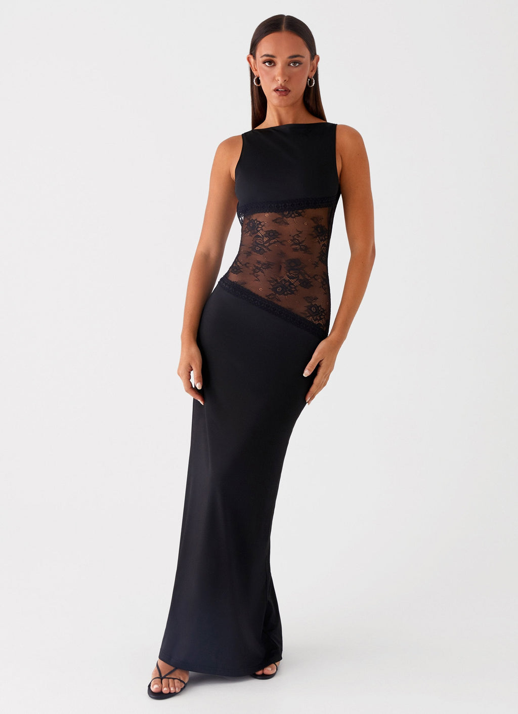 Livia Jersey Low-Back Maxi Dress