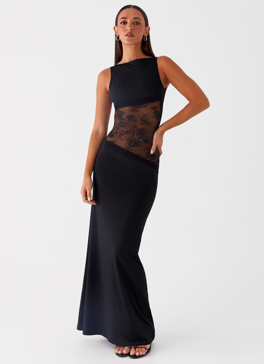 Livia Jersey Low-Back Maxi Dress