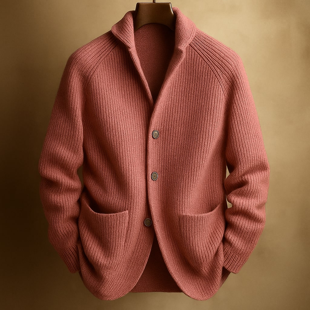 Ambrose Corded Wool-Blend Cardigan
