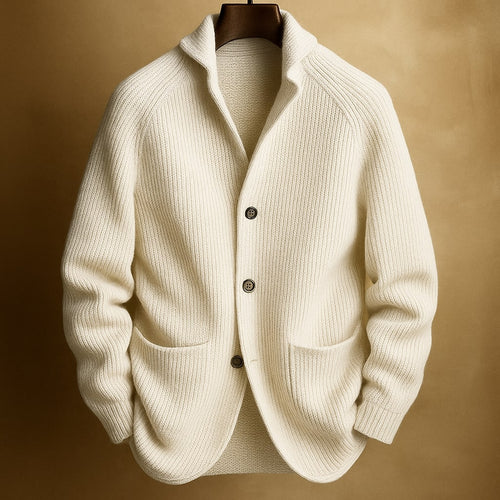 Ambrose Corded Wool-Blend Cardigan