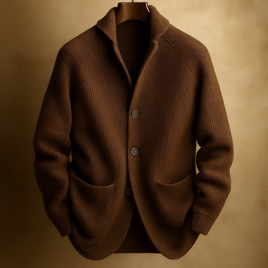 Ambrose Corded Wool-Blend Cardigan