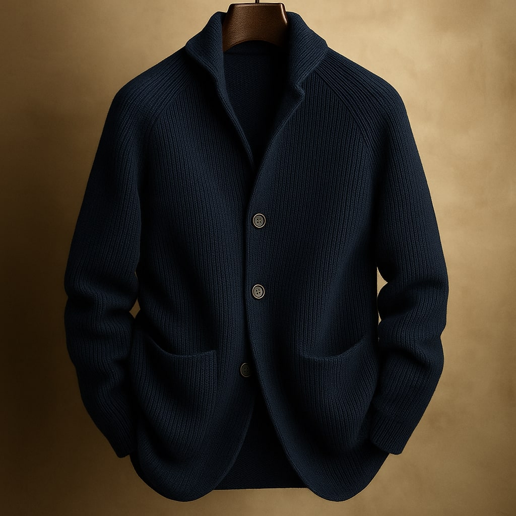 Ambrose Corded Wool-Blend Cardigan