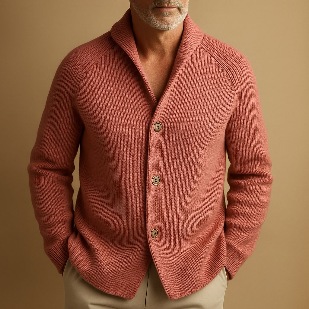 Ambrose Corded Wool-Blend Cardigan