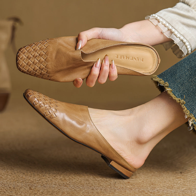 Viola Genuine Leather Mules