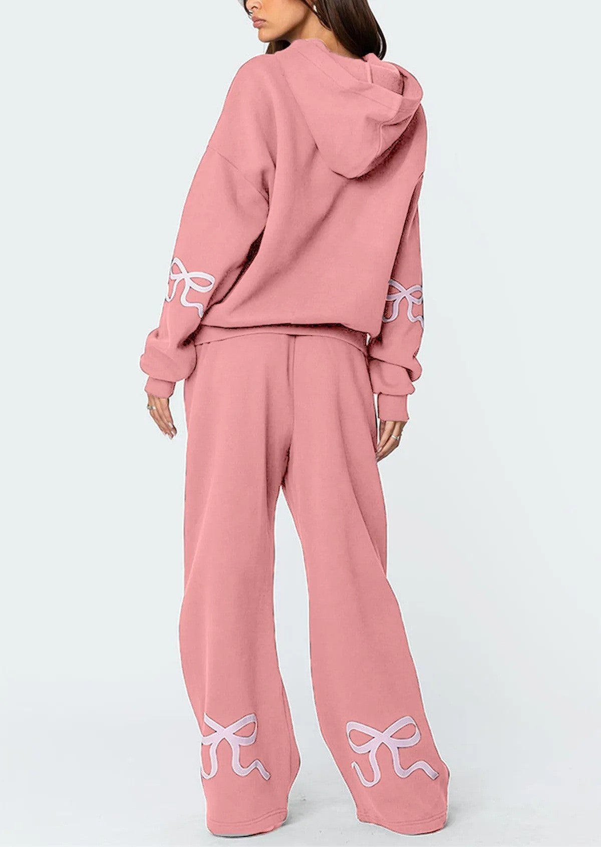 Bianca Bow-Detail Hoodie & Jogger Set