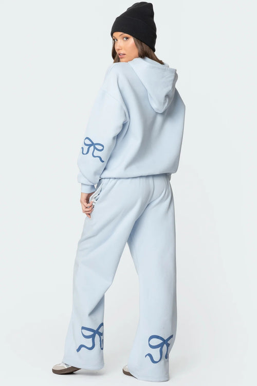 Bianca Bow-Detail Hoodie & Jogger Set