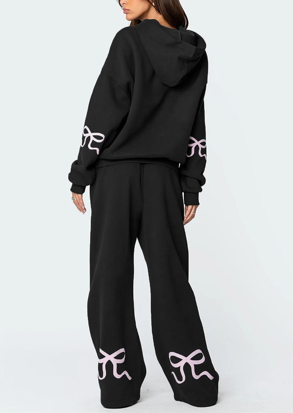 Bianca Bow-Detail Hoodie & Jogger Set