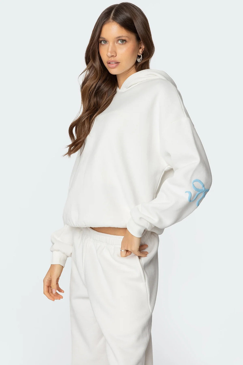 Bianca Bow-Detail Hoodie & Jogger Set