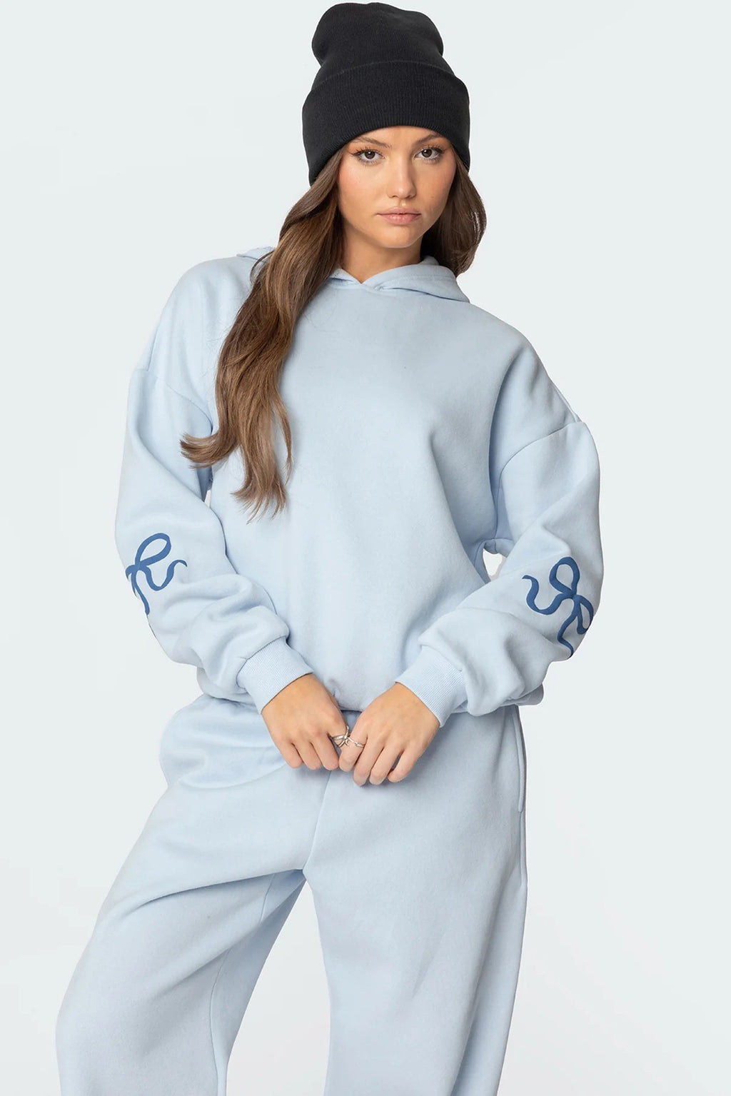 Bianca Bow-Detail Hoodie & Jogger Set
