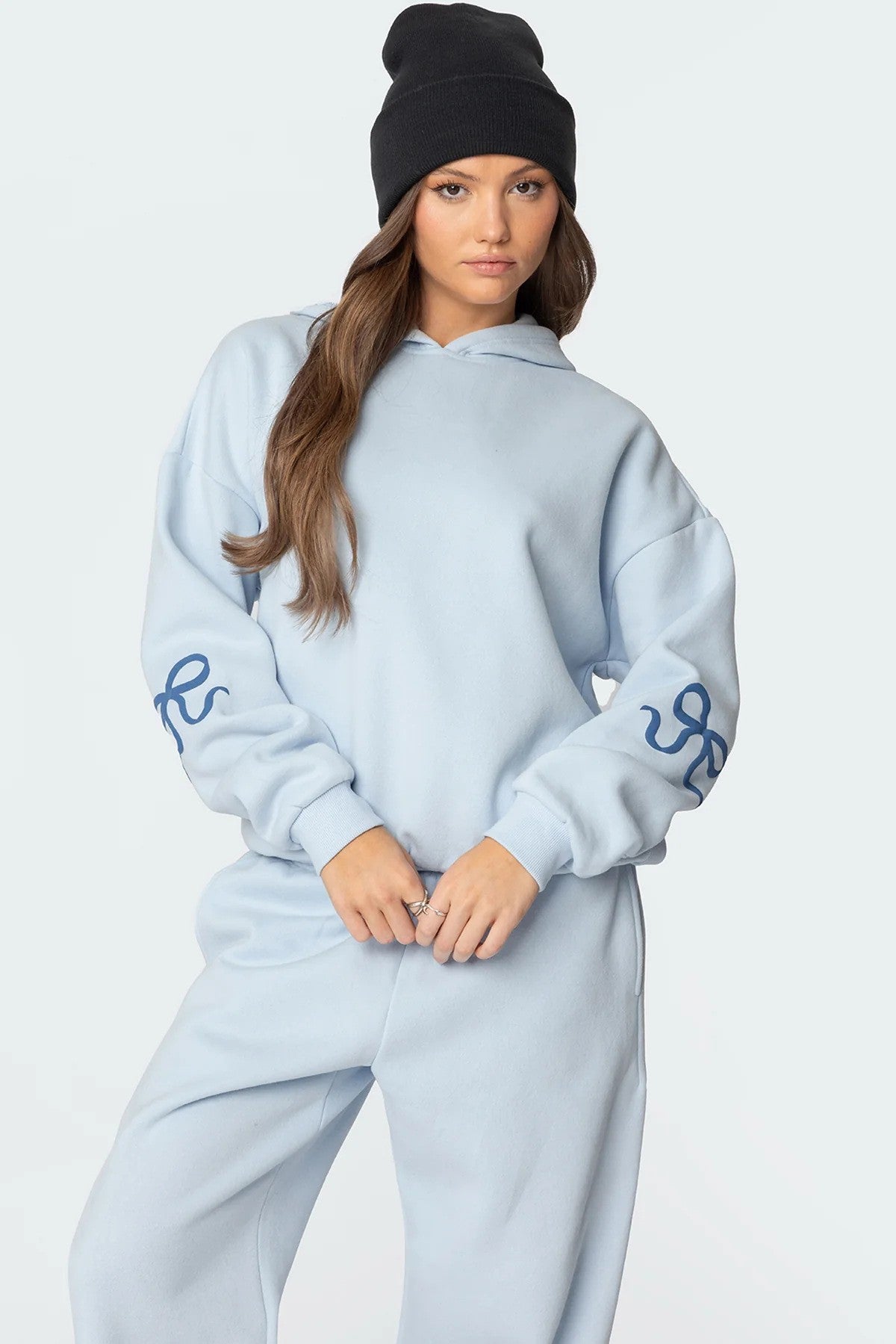 Bianca Bow-Detail Hoodie & Jogger Set