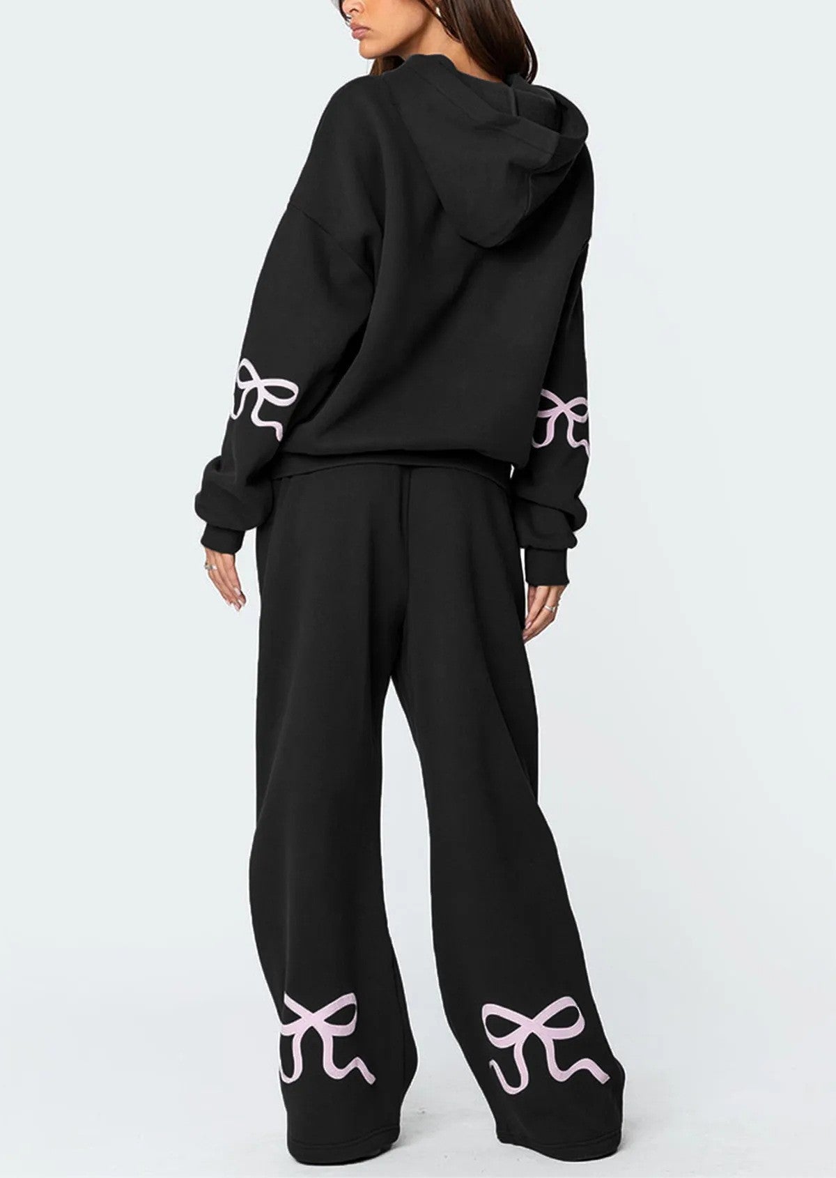 Bianca Bow-Detail Hoodie & Jogger Set