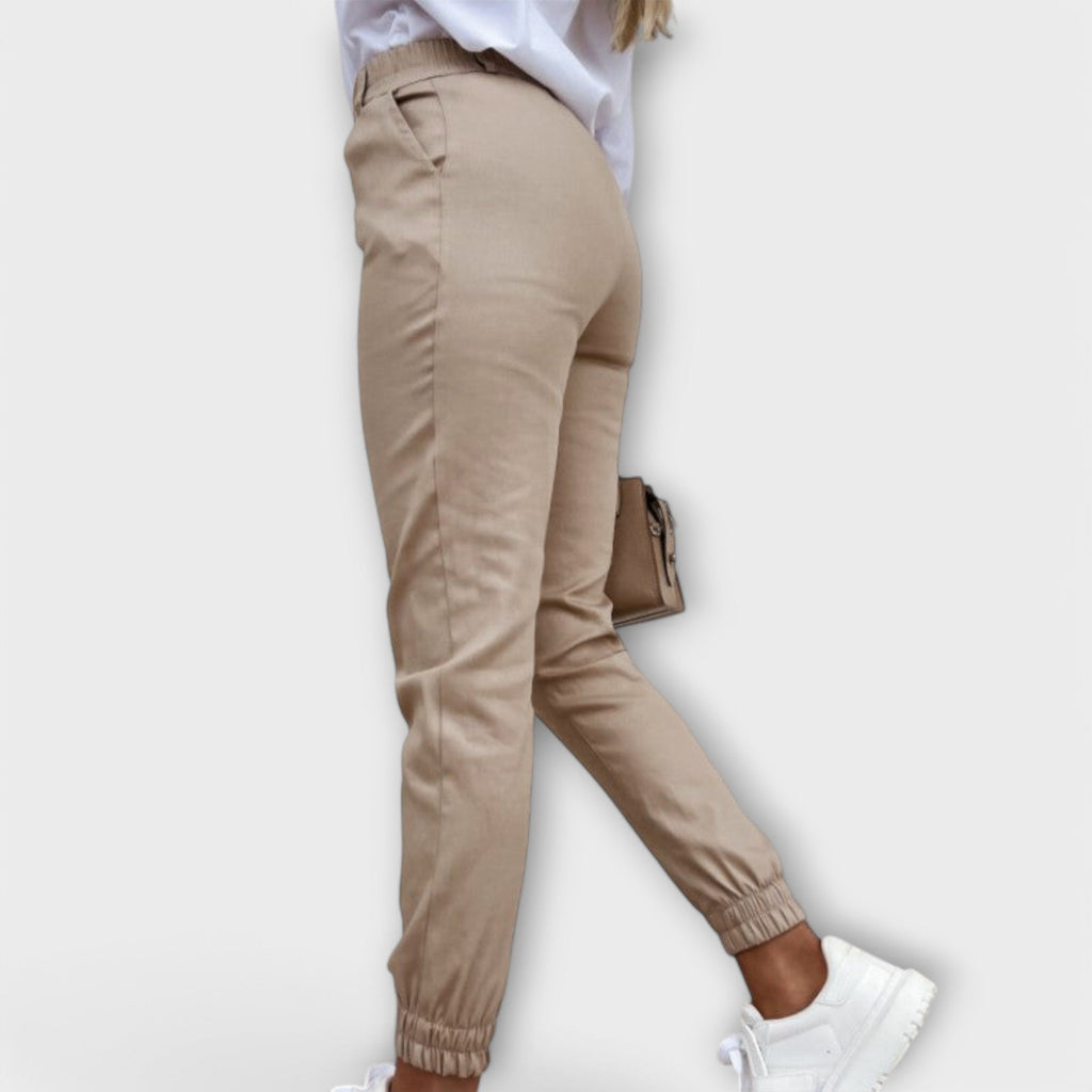 Malia Straight-Leg Stretch Trousers