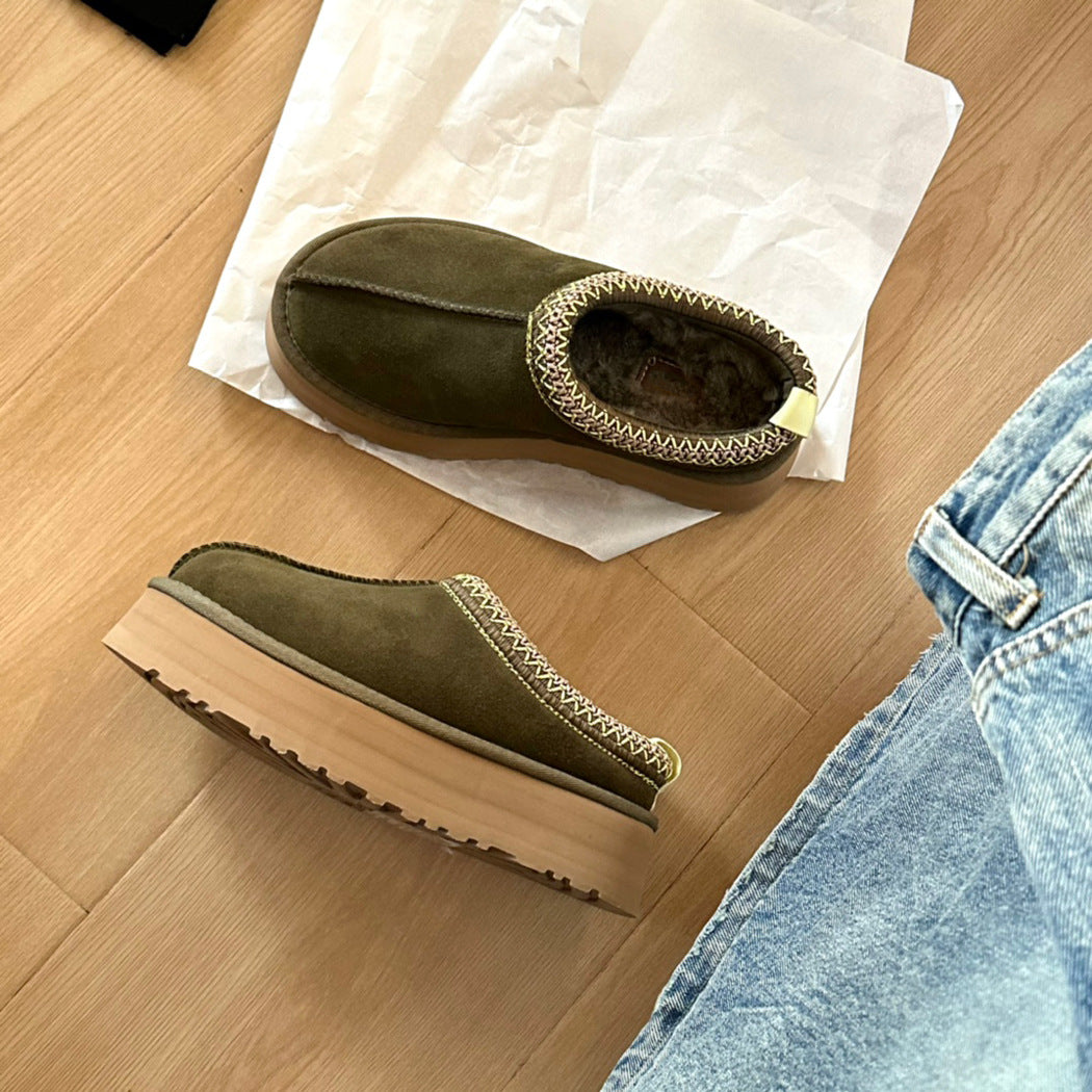 Camille Cosy Platform Mules